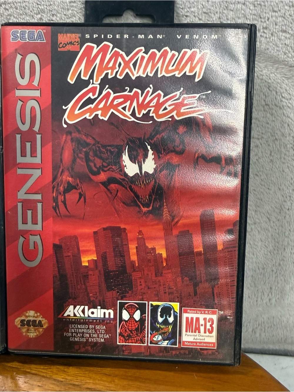1994 Spider-man and Venom: Maximum Carnage Sega Genesis
